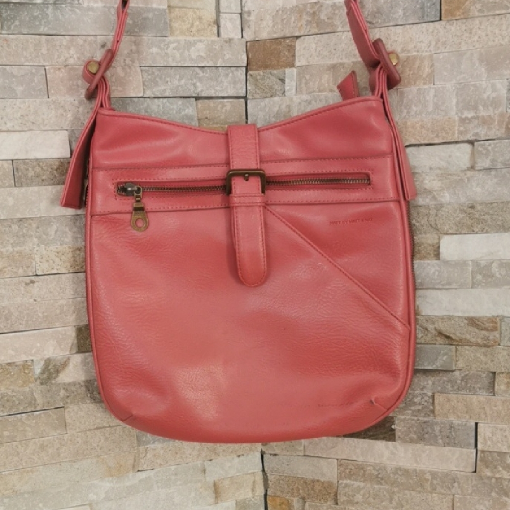 MATT & NAT Women's Pink Leather Shoulder Bag